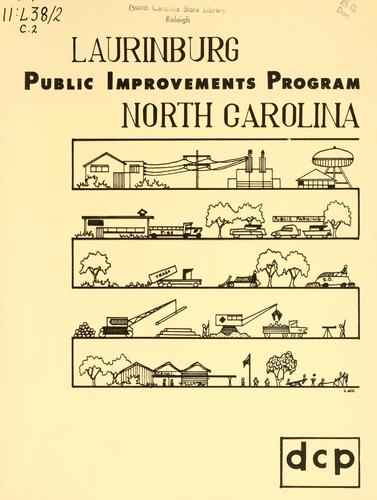 Public improvement program for Laurinburg, North Carolina