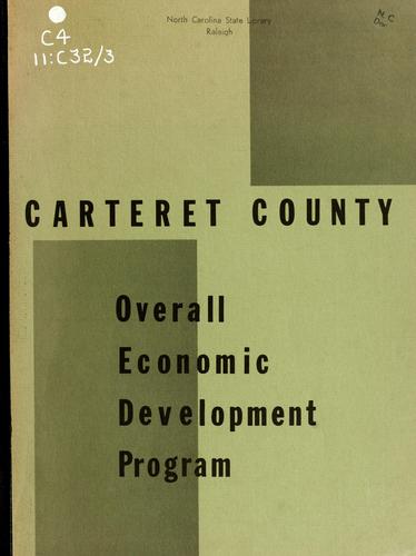 Overall economic development program, Carteret County, North Carolina
