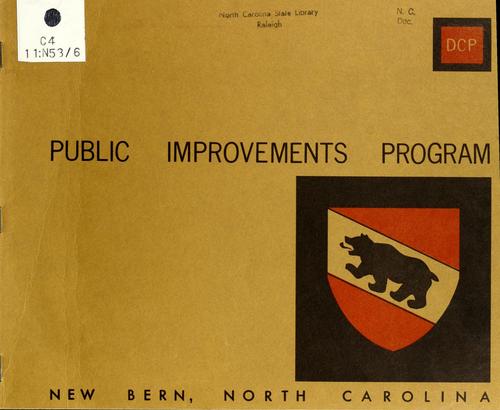 Public improvements program, New Bern, North Carolina