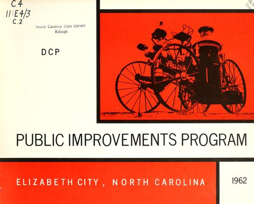 Public improvements program, Elizabeth City, North Carolina