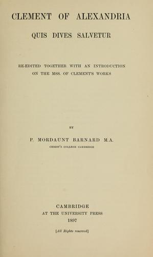 Clement of Alexandria