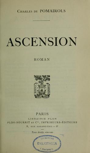 Ascencion by Charles de Pomairols cover