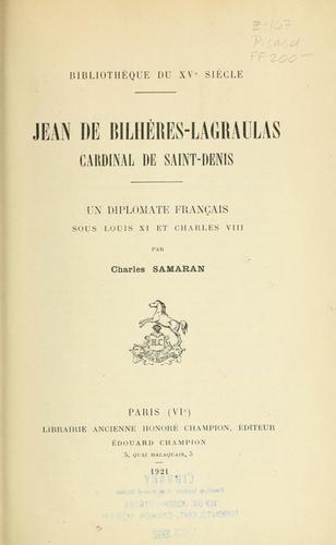 Jean de Bilhères-Lagraulas, cardinal de Saint-Denis