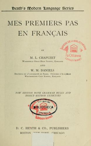 Mes premiers pas en Français