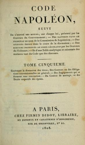 Code Napoléon...