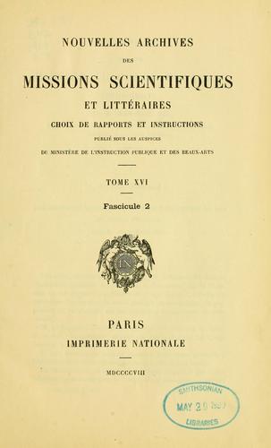 Rapport sur une mission au Congo français (1906-1907) by Jean Marc Bel cover