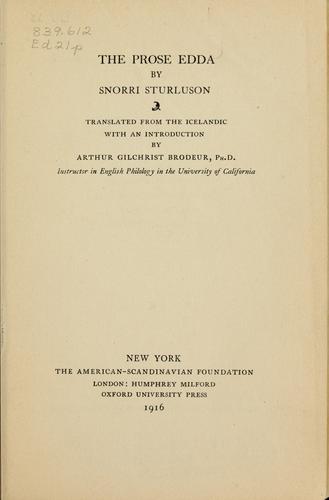 The Prose Edda