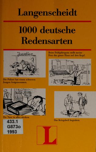 1000 deutsche Redensarten by Heinz Griesbach cover