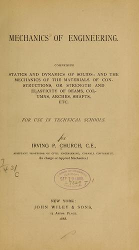 Mechanics of engineering