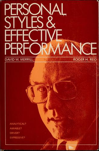 Personal styles and effective performance