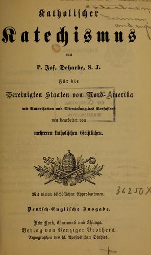 Katholischer katechimus Deutsch-Englische ausg by Joseph Deharbe cover