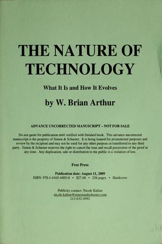 The nature of technology