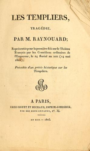 Les Templiers by Raynouard M. cover