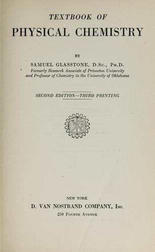 Textbook of physical chemistry