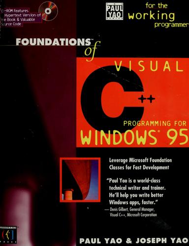 Foundations of Visual C++ programming for Windows 95