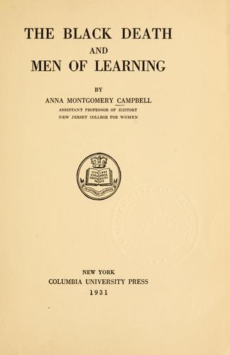 The black death and men of learning