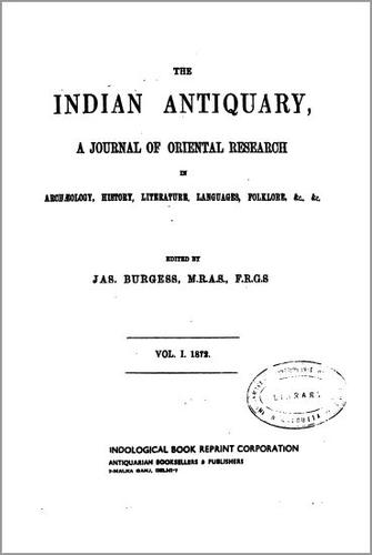 The Indian Antiquary