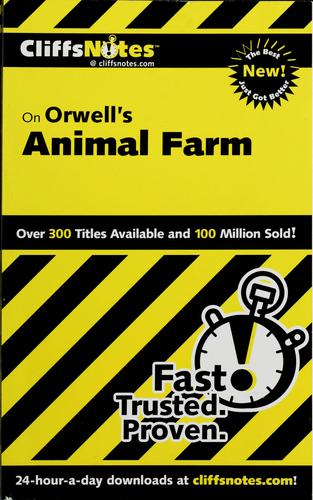 CliffsNotes, Animal farm by Daniel Moran cover
