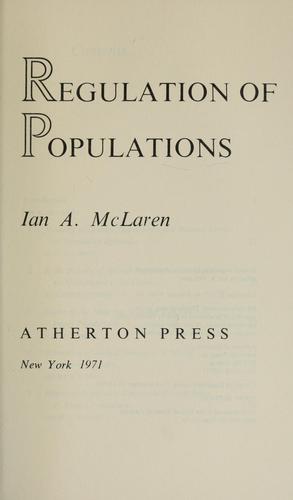 Natural regulation of animal populations
