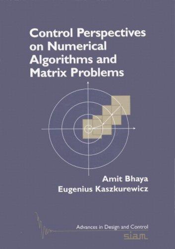 Control perspectives on numerical algorithms and matrix problems by Amit Bhaya cover