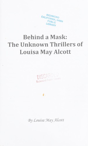 Behind a Mask, or, A Woman's Power