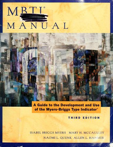 MBTI manual