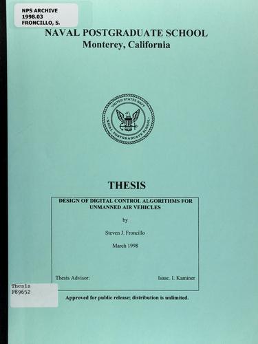 Design of digital control algorithms for unmanned air vehicles