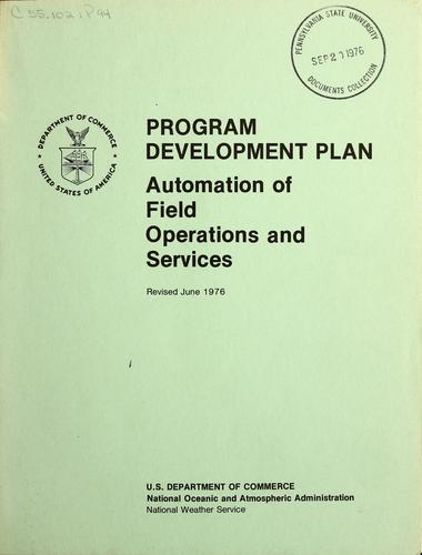 Program development plan