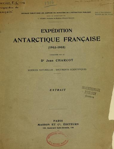Pycnogonides du "Français" by E.-L Bouvier cover