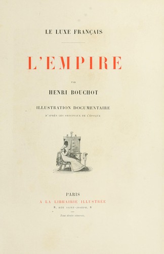 Le luxe français by Henri Bouchot cover