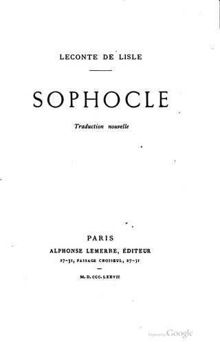 Sophocle