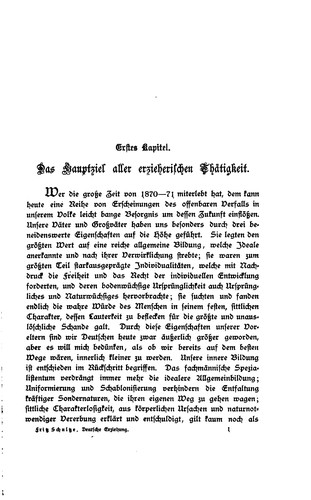 Deutsche Erziehung by Fritz Schultze cover
