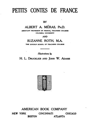 Petits contes de France by Albert A. Méras cover