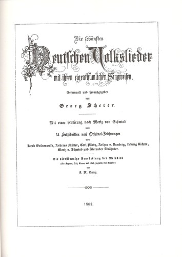 Die schönsten deutsche Volkslieder mit ihren eigenthümlichen Singweisen by  cover