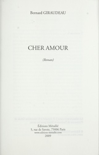 Cher amour