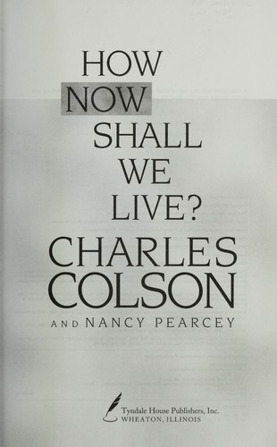 How now shall we live?