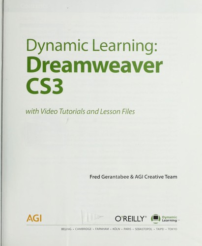 Dynamic learning, Dreamweaver CS3