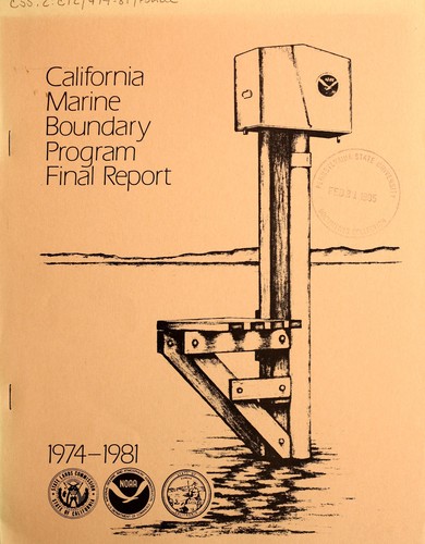 California Marine Boundary Program, final report