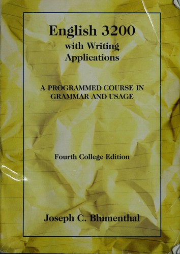 English 3200 with writing applications