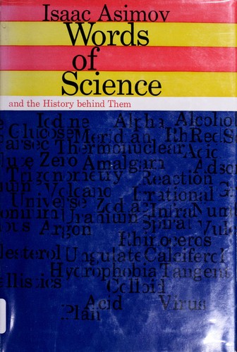 Words of science, and the history behind them