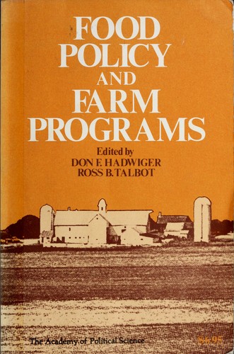 Food policy and farm programs