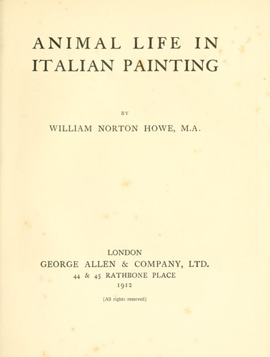 Animal life in Italian painting