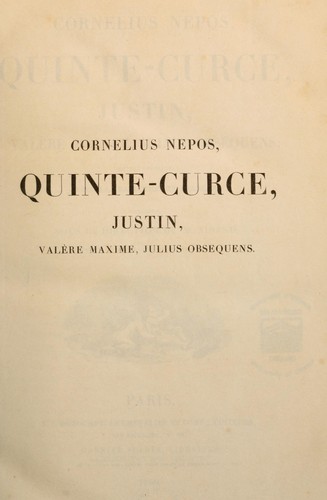 Cornélius Népos by Cornelius Nepos cover