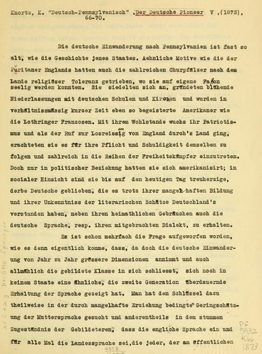 Deutsch-Pennsylvanisch by Karl Knortz cover