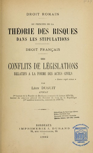 Droit romain by Léon Duguit cover
