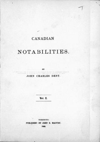 Canadian notabilities