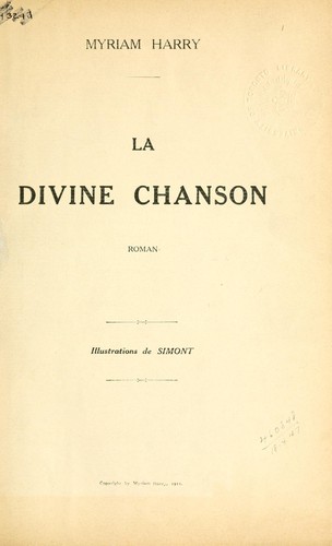 La divine chanson by Myriam Harry cover