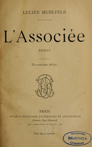 L'Associé by Lucien Muhlfeld cover