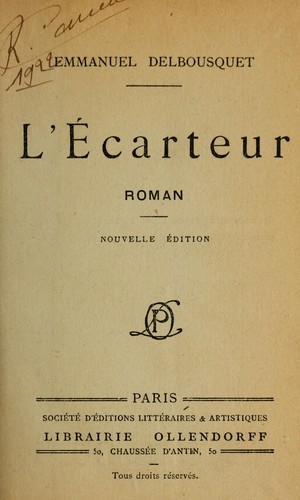L'Ecarteur by Emmanuel Delbousquet cover