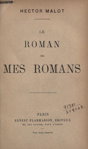 Le roman de mes romans